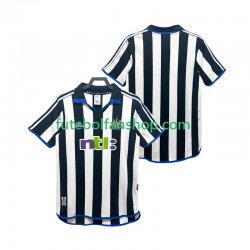 Camisola Principal Newcastle United Retro 2000 2001 Manga Curta ,Homem
