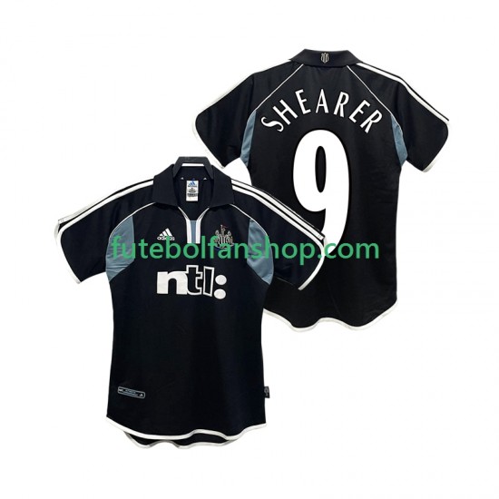 Camisola Alternativo Newcastle United SHEARER 9 Retro 2000 2001 Manga Curta ,Homem
