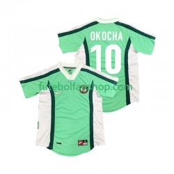 Camisola Principal Seleção Nigeriana OKOCHA 10 Retro 1998 Manga Curta ,Homem