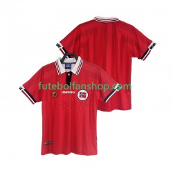 Camisola Principal Seleção Norueguesa Retro 1998 Manga Curta ,Homem