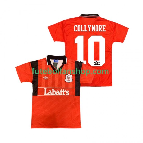 Camisola Principal Nottingham Forest COLLYMORE 10 Retro 1994 1995 Manga Curta ,Homem Camisola Principal Nottingham Forest COLLYMORE 10 Retro 1994 1995 Manga Curta ,Homem