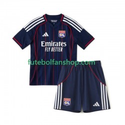 Camisola Alternativo Olympique Lyonnais Época 2025/2026 Manga Curta ,Criança