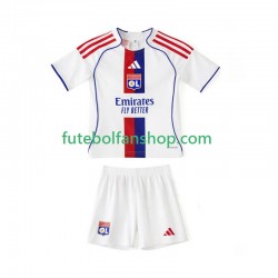 Camisola Principal Olympique Lyonnais Época 2025/2026 Manga Curta ,Criança