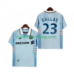 Camisola Alternativo Olympique de Marseille Gallas 23 Retro 1998 1999 Manga Curta ,Homem