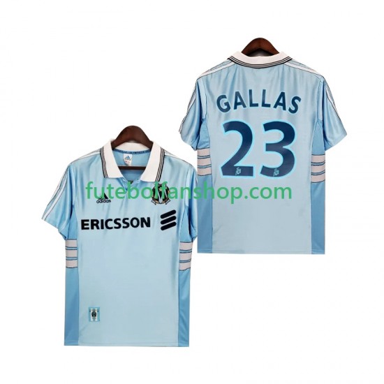 Camisola Alternativo Olympique de Marseille Gallas 23 Retro 1998 1999 Manga Curta ,Homem Camisola Alternativo Olympique de Marseille Gallas 23 Retro 1998 1999 Manga Curta ,Homem