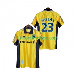 Camisola Alternativa (2ª) Olympique de Marseille Gallas 23 Retro 1998 1999 Manga Curta ,Homem