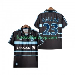 Camisola Alternativa (2ª) Olympique de Marseille Gallas 23 Retro 1999 2000 Manga Curta ,Homem