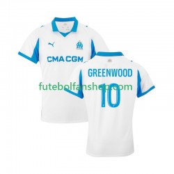 Camisola Principal Olympique de Marseille Mason Greenwood 10 Época 2025/2026 Manga Curta ,Homem
