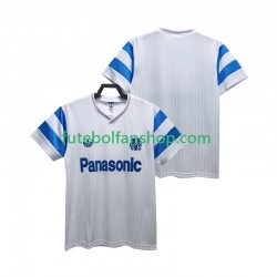 Camisola Principal Olympique de Marseille Retro 1990 Manga Curta ,Homem
