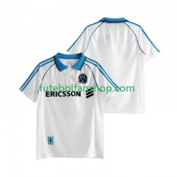 Camisola Principal Olympique de Marseille Retro 1998 1999 Manga Curta ,Homem