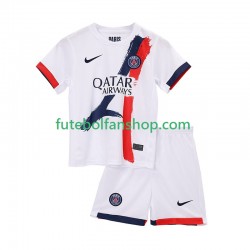 Camisola Alternativo Paris Saint-Germain Época 2025/2026 Manga Curta ,Criança