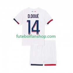 Camisola Alternativo Paris Saint-Germain Desire Doue 14 Época 2025/2026 Manga Curta ,Criança