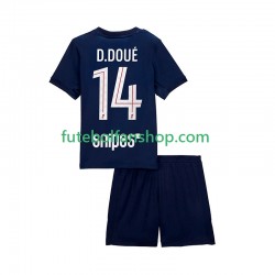 Camisola Principal Paris Saint-Germain Desire Doue 14 Época 2025/2026 Manga Curta ,Criança