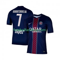 Camisola Principal Paris Saint-Germain Khvicha Kvaratskhelia 7 Época 2025/2026 Manga Curta ,Homem