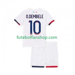 Camisola Alternativo Paris Saint-Germain Ousmane Dembele 10 Época 2025/2026 Manga Curta ,Criança