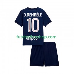 Camisola Principal Paris Saint-Germain Ousmane Dembele 10 Época 2025/2026 Manga Curta ,Criança
