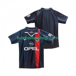 Camisola Principal Paris Saint-Germain Retro 2001 2002 Manga Curta ,Homem