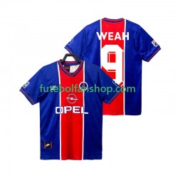 Camisola Principal Paris Saint-Germain WEAH 9 Retro 1995 1996 Manga Curta ,Homem