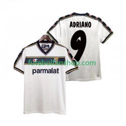 Camisola Alternativo Parma ADRIANO 9 Retro 2002 2003 Manga Curta ,Homem