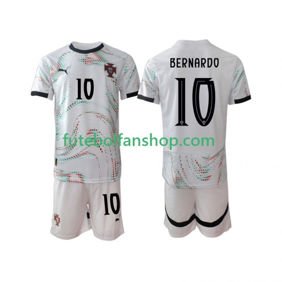 Camisola Alternativo Seleção Portuguesa Bernardo Silva 10 Época 2025/2026 Manga Curta ,Criança
