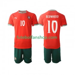 Camisola Principal Seleção Portuguesa Bernardo Silva 10 Época 2025/2026 Manga Curta ,Criança