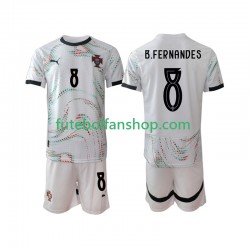 Camisola Alternativo Seleção Portuguesa Bruno Fernandes 8 Época 2025/2026 Manga Curta ,Criança
