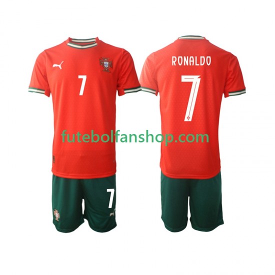 Camisola Principal Seleção Portuguesa Cristiano Ronaldo 7 2025 Manga Curta ,Criança Camisola Principal Seleção Portuguesa Cristiano Ronaldo 7 2025 Manga Curta ,Criança
