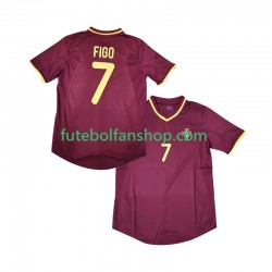 Camisola Principal Seleção Portuguesa Figo 7 Retro 2000 Manga Curta ,Homem