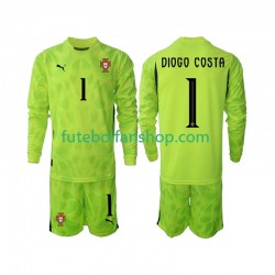 Camisola Principal Guarda-redes Seleção Portuguesa Diogo Costa 1 2025 Manga Comprida ,Criança