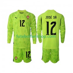 Camisola Principal Guarda-redes Seleção Portuguesa Jose Sa 12 2025 Manga Comprida ,Criança
