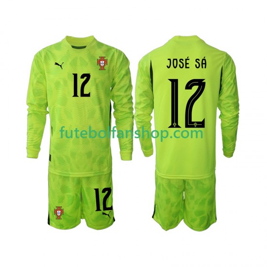 Camisola Principal Guarda-redes Seleção Portuguesa Jose Sa 12 2025 Manga Comprida ,Criança Camisola Principal Guarda-redes Seleção Portuguesa Jose Sa 12 2025 Manga Comprida ,Criança