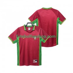 Camisola Principal Seleção Portuguesa Retro 1998 Manga Curta ,Homem