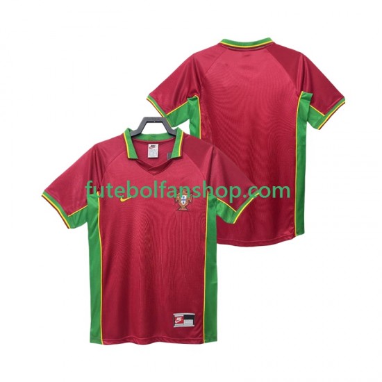 Camisola Principal Seleção Portuguesa Retro 1998 Manga Curta ,Homem Camisola Principal Seleção Portuguesa Retro 1998 Manga Curta ,Homem