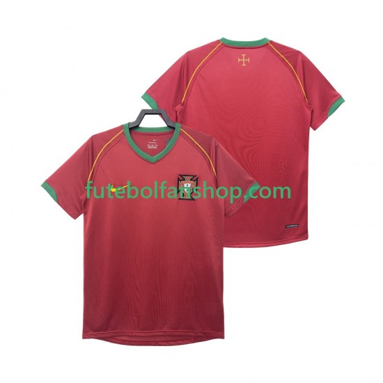 Camisola Principal Seleção Portuguesa Retro 2006 Manga Curta ,Homem Camisola Principal Seleção Portuguesa Retro 2006 Manga Curta ,Homem