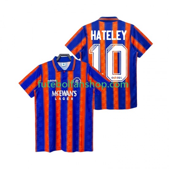 Camisola Alternativo Rangers HATELEY 10 Retro 1993 1994 Manga Curta ,Homem Camisola Alternativo Rangers HATELEY 10 Retro 1993 1994 Manga Curta ,Homem