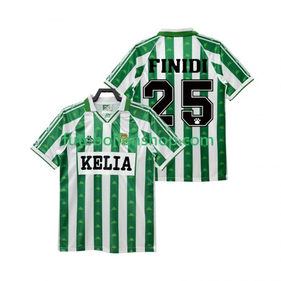 Camisola Principal Real Betis FINIDI 25 Retro 1995 1996 Manga Curta ,Homem Camisola Principal Real Betis FINIDI 25 Retro 1995 1996 Manga Curta ,Homem