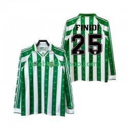 Camisola Principal Real Betis FINIDI 25 Retro 1996 1997 Manga Comprida ,Homem