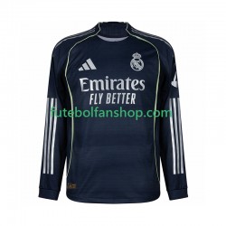 Camisola Alternativo Real Madrid Época 2025/2026 Manga Comprida ,Homem
