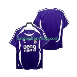 Camisola Alternativo Real Madrid Retro 2006 2007 Manga Curta ,Homem