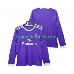 Camisola Alternativo Real Madrid Retro 2016 2017 Manga Comprida ,Homem
