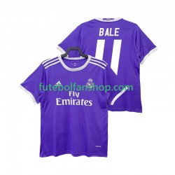 Camisola Alternativo Real Madrid BALE 11 Retro 2016 2017 Manga Curta ,Homem