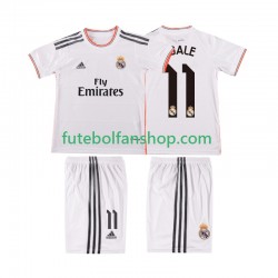 Camisola Principal Real Madrid BALE 11 Retro 2013 2014 Manga Curta ,Criança