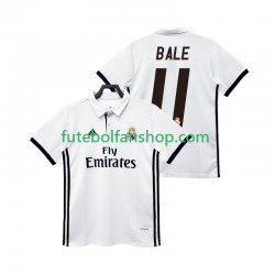 Camisola Principal Real Madrid BALE 11 Retro 2017 2018 Manga Curta ,Homem
