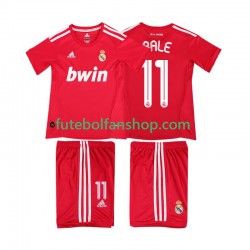 Camisola Alternativa (2ª) Real Madrid BALE 11 Retro 2011 2012 Manga Curta ,Criança