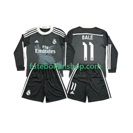 Camisola Alternativa (2ª) Real Madrid Bale 11 Retro 2014 2015 Manga Comprida ,Criança Camisola Alternativa (2ª) Real Madrid Bale 11 Retro 2014 2015 Manga Comprida ,Criança
