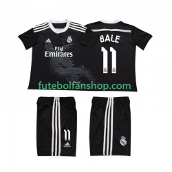 Camisola Alternativa (2ª) Real Madrid Bale 11 Retro 2014 Manga Curta ,Criança