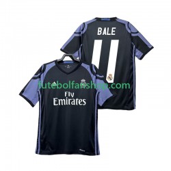Camisola Alternativa (2ª) Real Madrid Bale 11 Retro 2016 2017 Manga Curta ,Homem