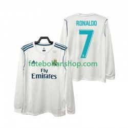 Camisola Principal Real Madrid CRISTIANO RONALDO 7 Retro 2017 2018 Manga Comprida ,Homem