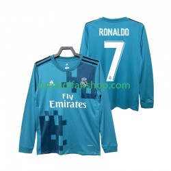 Camisola Alternativa (2ª) Real Madrid CRISTIANO RONALDO 7 Retro 2017 2018 Manga Comprida ,Homem