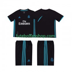 Camisola Alternativo Real Madrid Retro 2017 2018 Manga Curta ,Criança